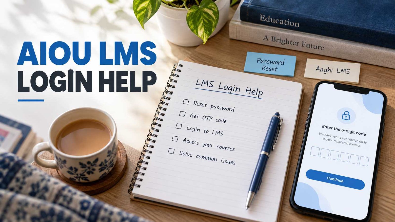AIOU LMS password and login help