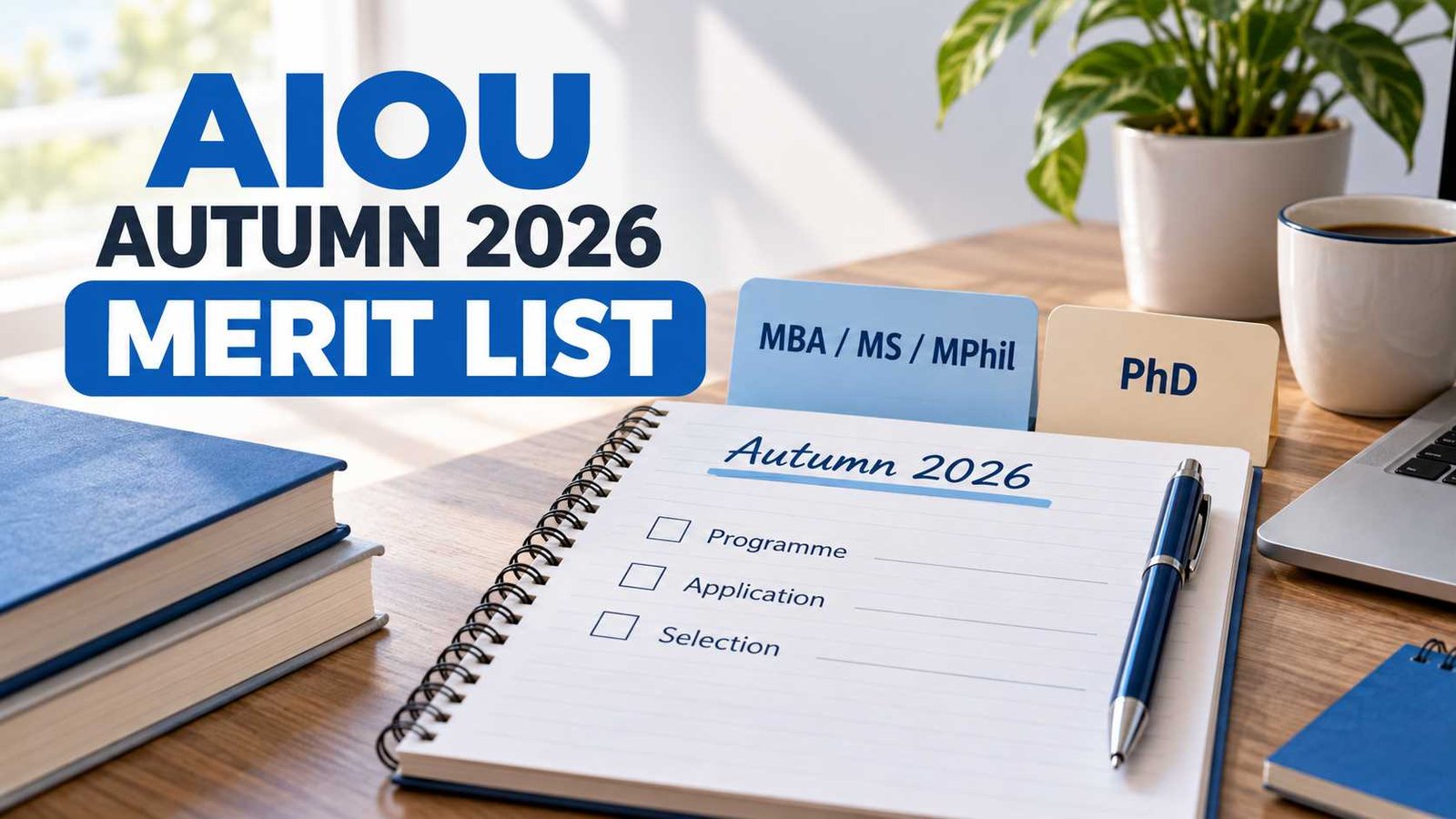 AIOU Autumn 2026 merit list guide