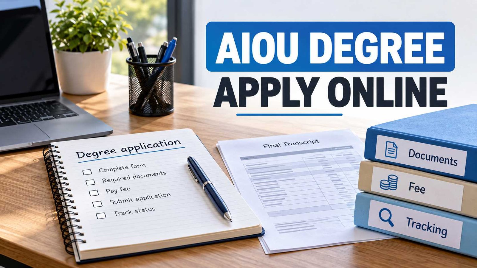 AIOU degree application process
