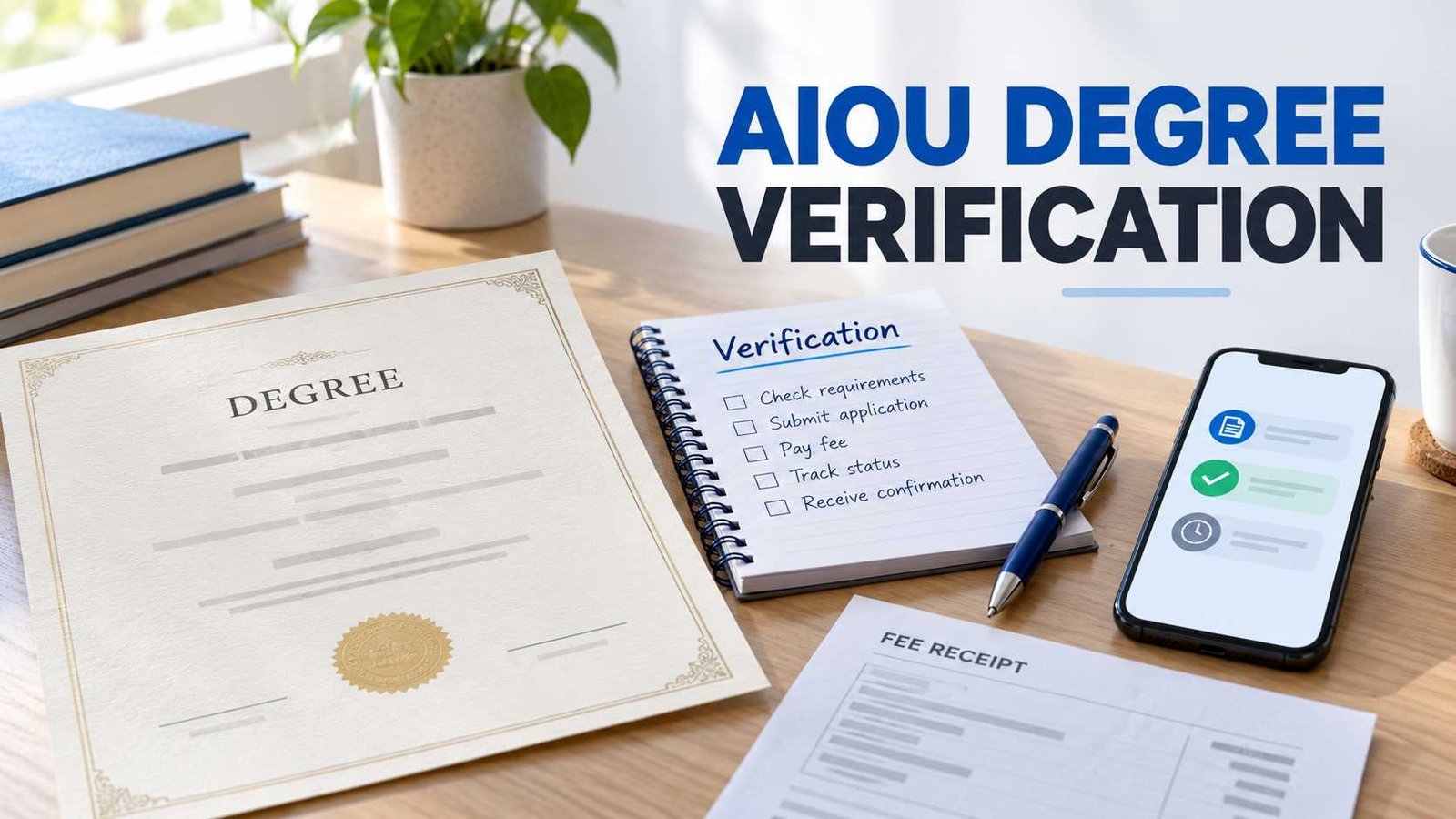 AIOU degree verification online guide
