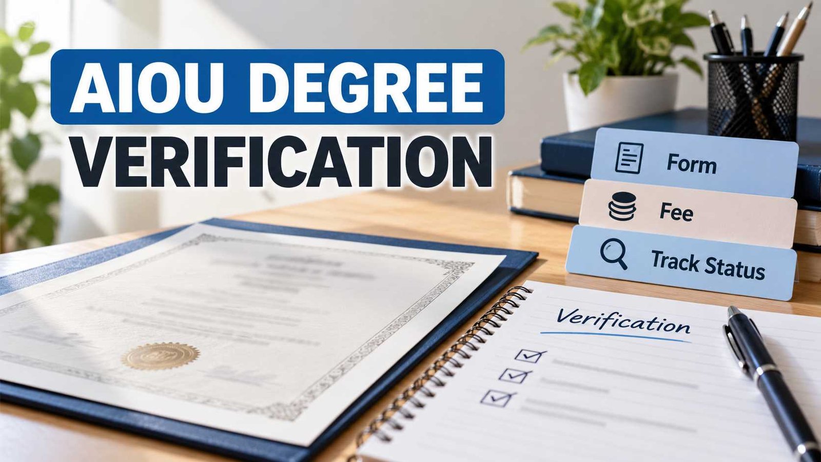 AIOU degree verification process guide