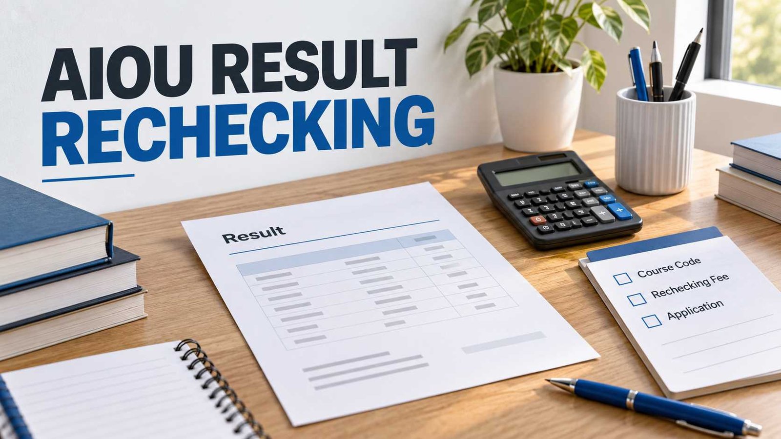 AIOU result rechecking procedure 2026