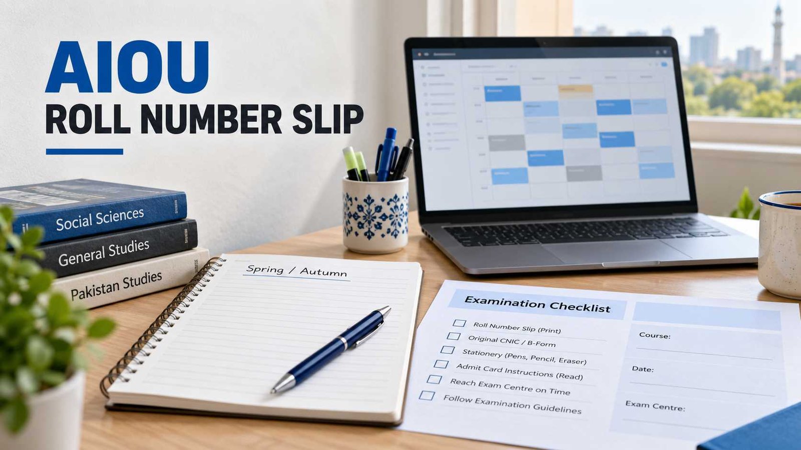 AIOU roll number slip 2026 guide