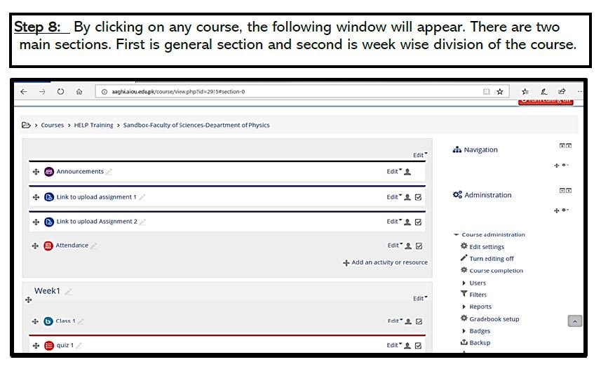 AIOU Online Classes Chose Courses