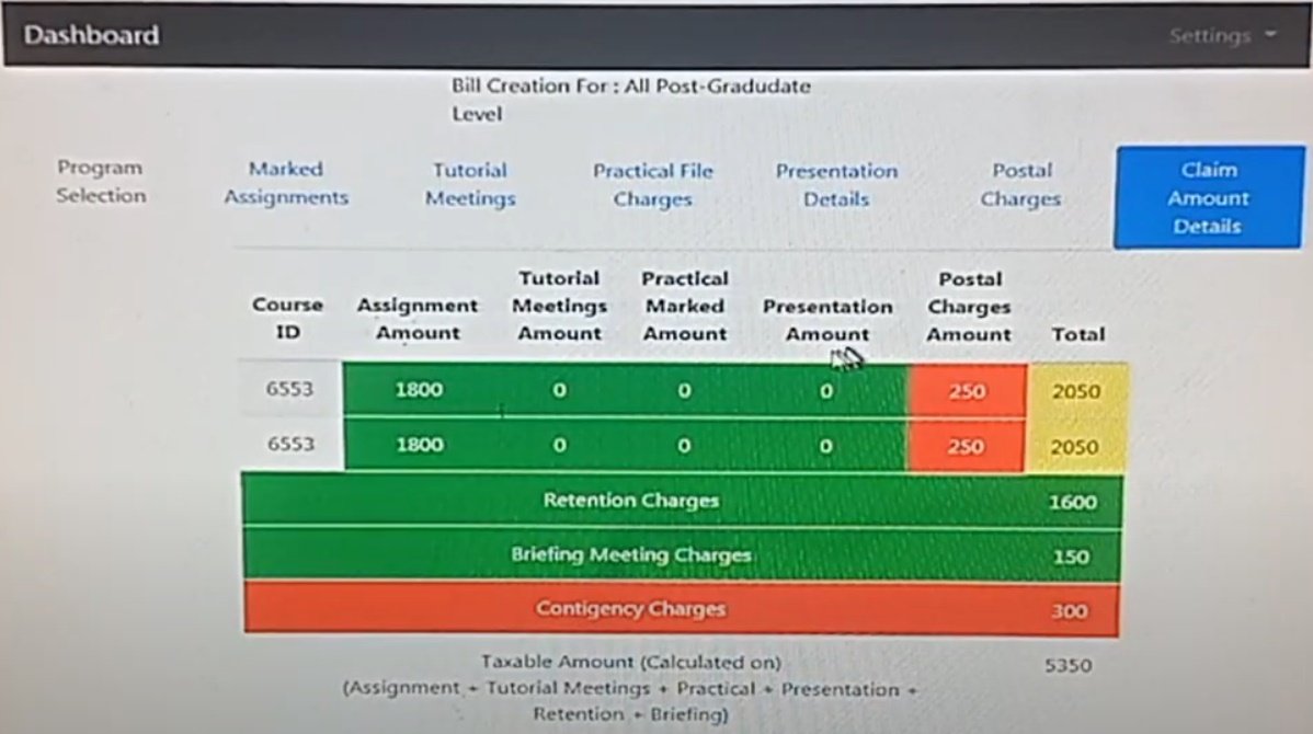 AIOU Tutorship Bill Order to Allama Iqbal Open University