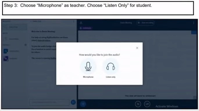 check procedure for attending workshop classes online
