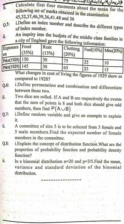 AIOU Code 394 Old Guess Paper