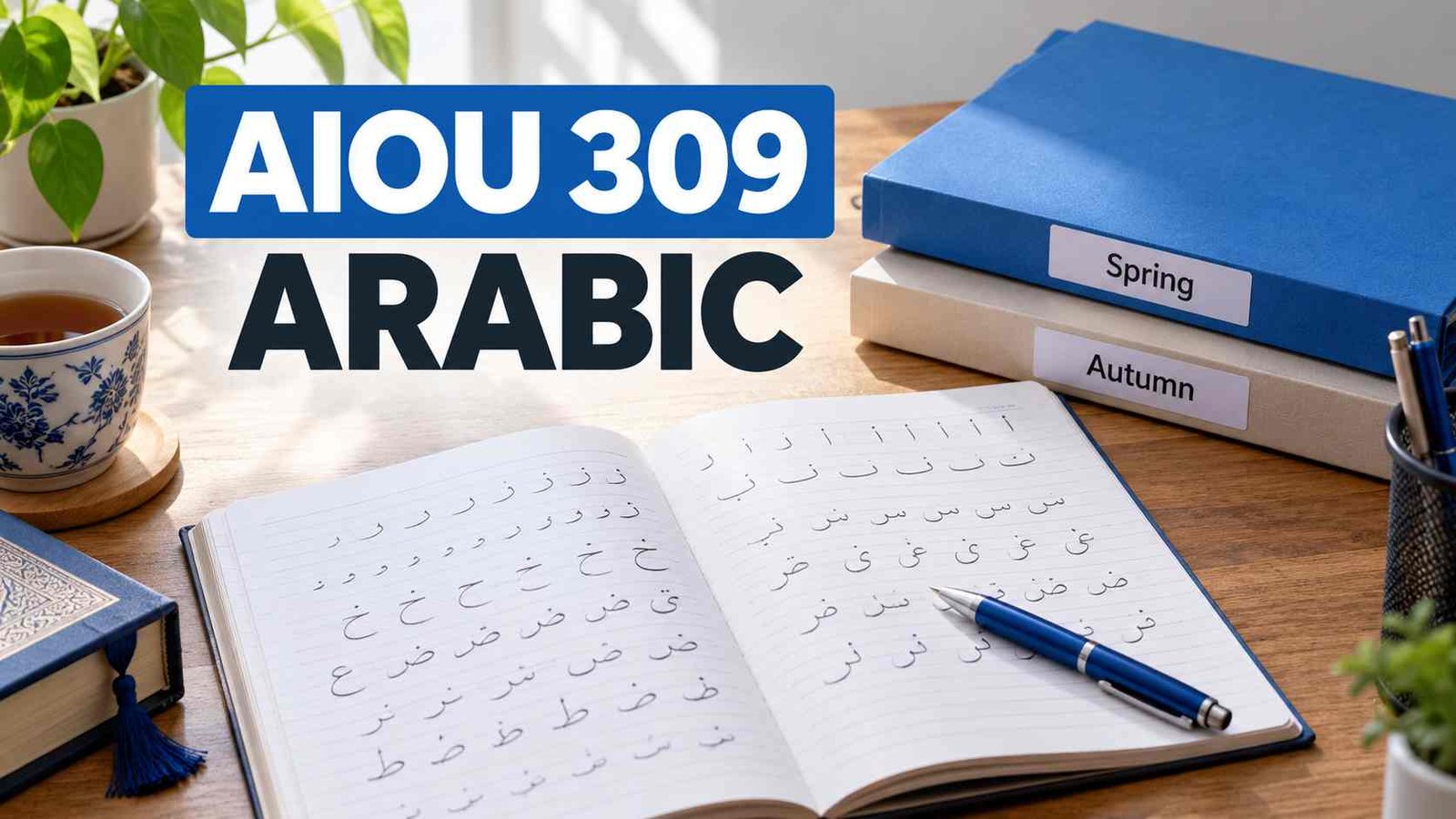 AIOU 309 Arabic assignments