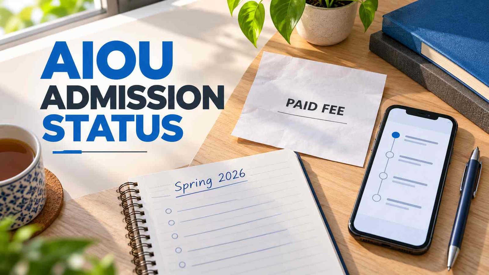 AIOU Spring 2026 admission status guide