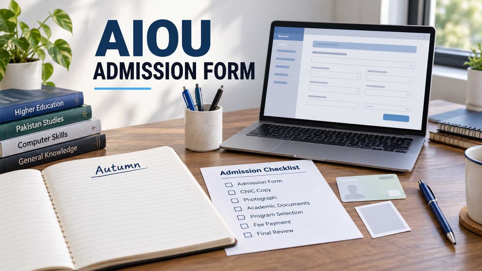 Autumn 2026 admission form guide