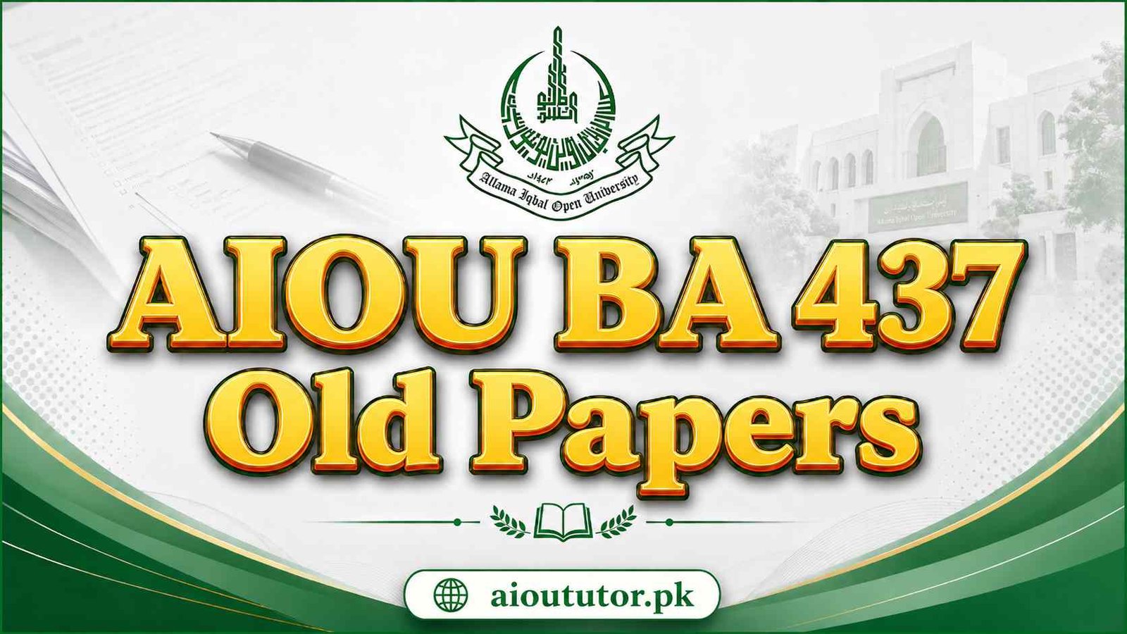 AIOU SOLVED GUESS PAPER CODE 437 Free Download