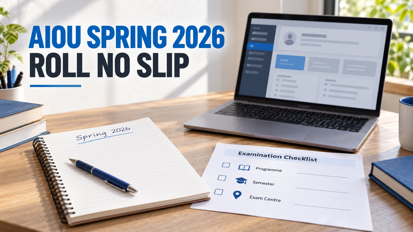 Spring 2026 roll slip guidance for AIOU students
